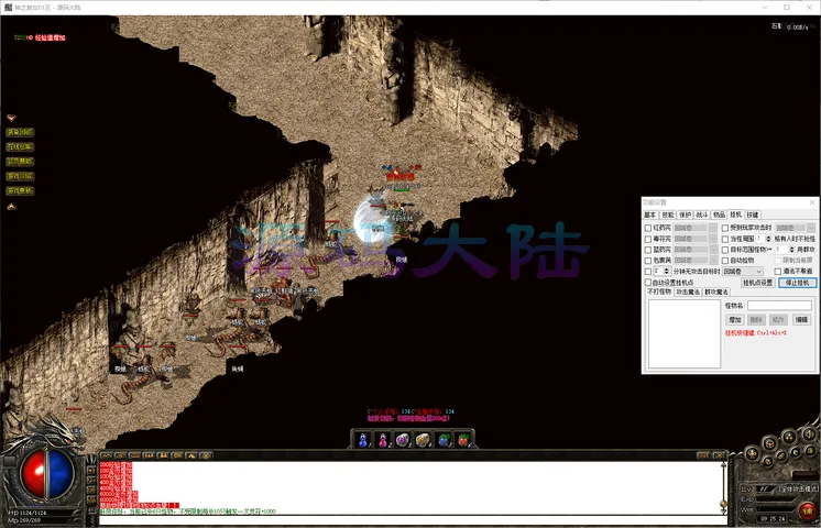 神之复古经典地图探索：祖玛教主大厅与赤月恶魔巢穴全景